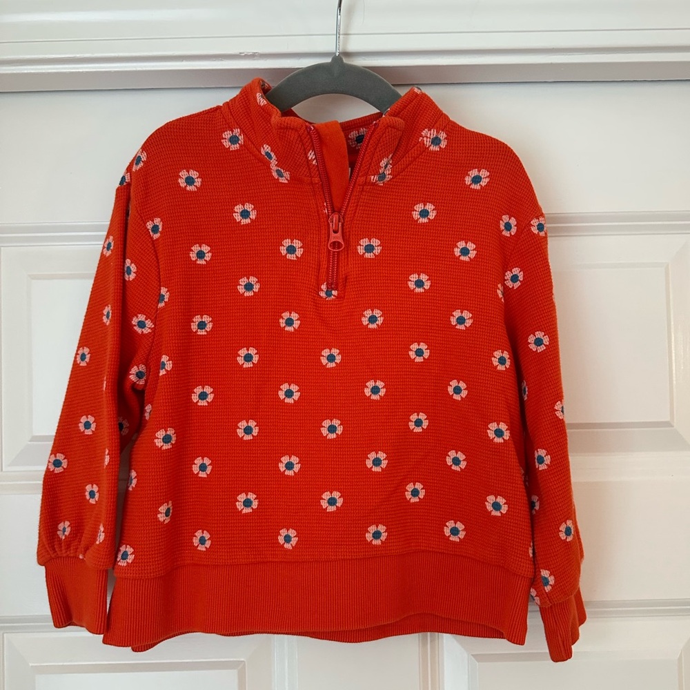 Hanna Andersson Waffle Knit Quarter Zip